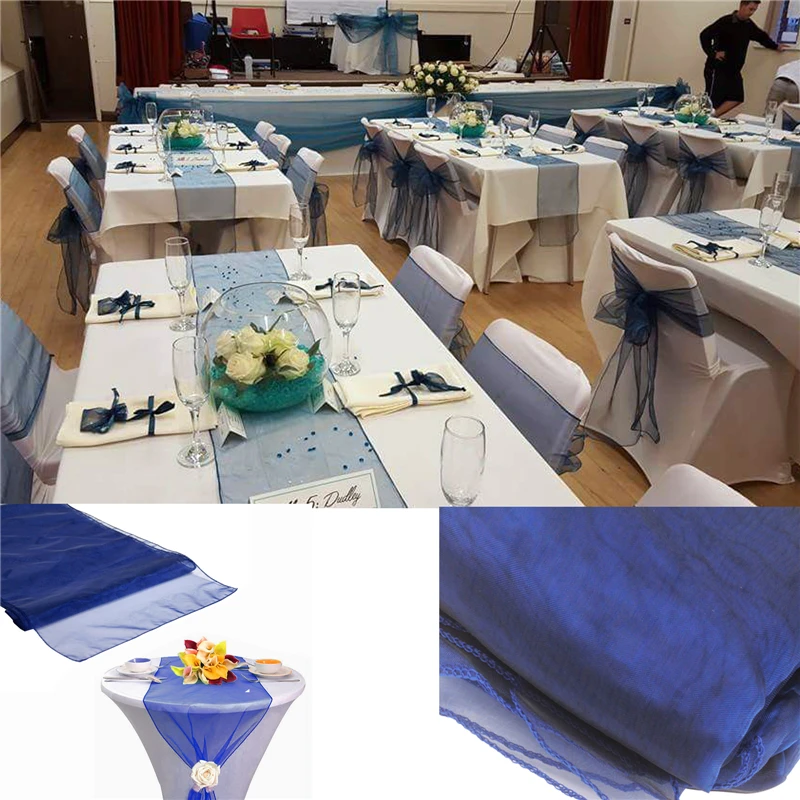 25PCS Organza Table Runner Tulle Wedding Banquet Supply Party Christmas Event Favours Decoration For Table Decoration
25PCS Organza Table Runner Tulle Wedding Banquet Supply Party Christmas Event Favours Decoration For Table Decoration