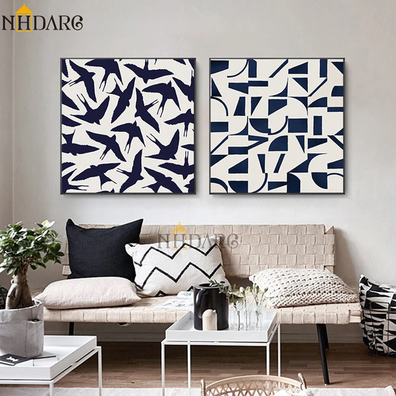NHDARC Blue Abstract Bird Color Block Giclee Print Art Canvas Painting Poster Wall Pictures for Living Room Home Decor
NHDARC Blue Abstract Bird Color Block Giclee Print Art Canvas Painting Poster Wall Pictures for Living Room Home Decor