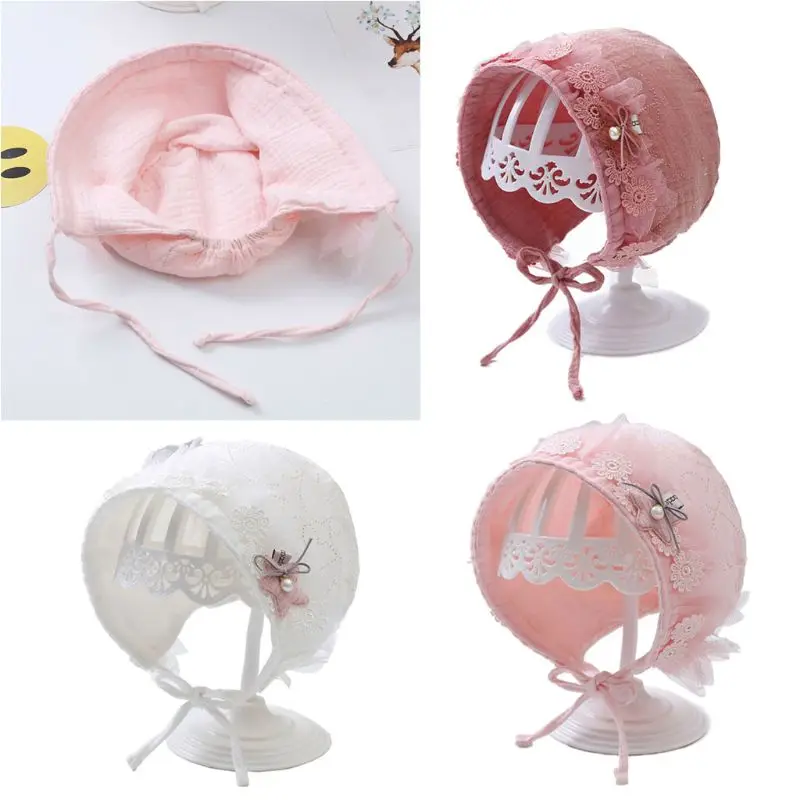 Lace Newborn Cotton Kids Hat Baby Princess Cap Infant Baby Bonnet Summer Sun Hat
Lace Newborn Cotton Kids Hat Baby Princess Cap Infant Baby Bonnet Summer Sun Hat