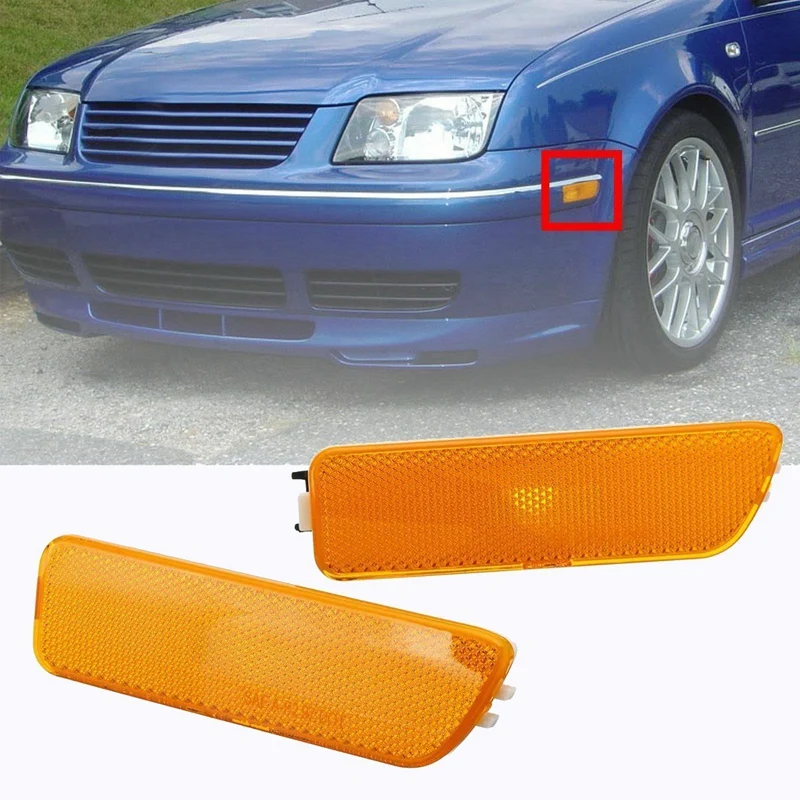 2Pcs Car Front Bumper Side Marker Light Turn Signal Light Lamp Repeater for GOLF JETTA MK4 1999-2005
2Pcs Car Front Bumper Side Marker Light Turn Signal Light Lamp Repeater for GOLF JETTA MK4 1999-2005