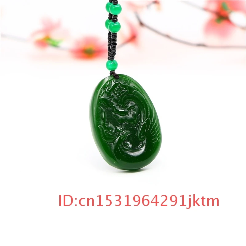 Women Jade Chinese Fashion Phoenix Green Gifts Amulet Men Charm Carved Pendant Jadeite Necklace for Jewelry Natural
Women Jade Chinese Fashion Phoenix Green Gifts Amulet Men Charm Carved Pendant Jadeite Necklace for Jewelry Natural