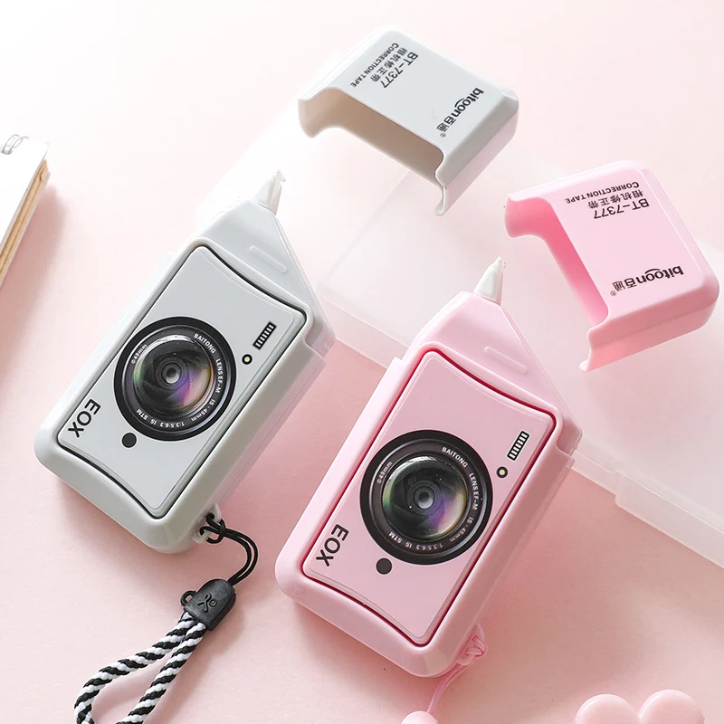 Cute Camera Shape Portable Correction Tape Kawaii White Corrector Gifts Stationery Student Prize School Office Supply 10m
Cute Camera Shape Portable Correction Tape Kawaii White Corrector Gifts Stationery Student Prize School Office Supply 10m