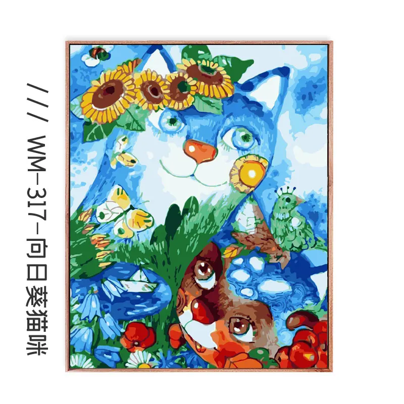 Digital Oil Painting DIY Sunflower Filling Living Room Simple Color Painting Decompression Manual Self Painting Decorative
Digital Oil Painting DIY Sunflower Filling Living Room Simple Color Painting Decompression Manual Self Painting Decorative