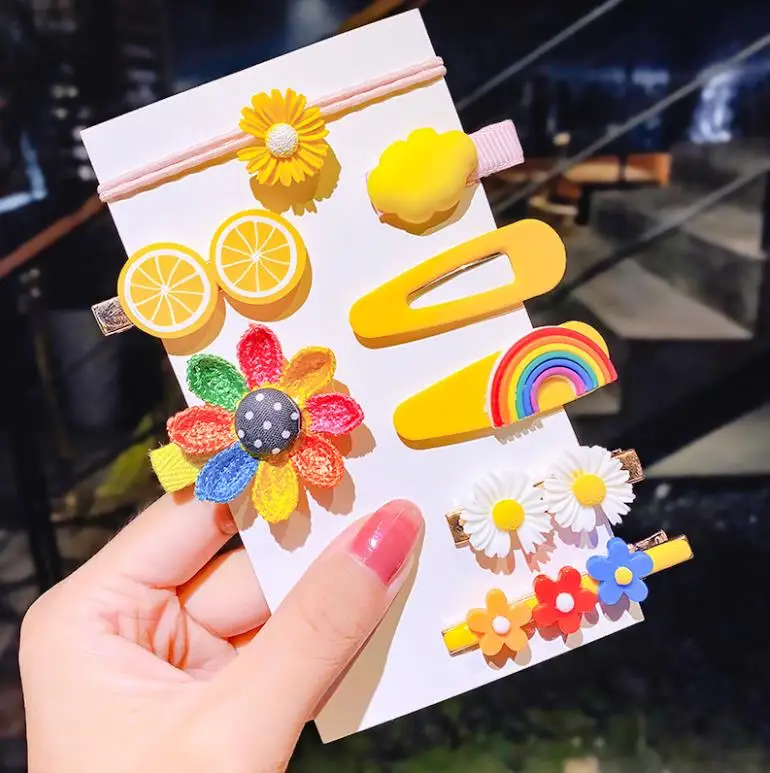 1set=8pcs Children'S Hairpin Head Rope Set Candy Color Hairpin Side Clip Duckbill Clip Hair Accessories Women
1set=8pcs Children'S Hairpin Head Rope Set Candy Color Hairpin Side Clip Duckbill Clip Hair Accessories Women