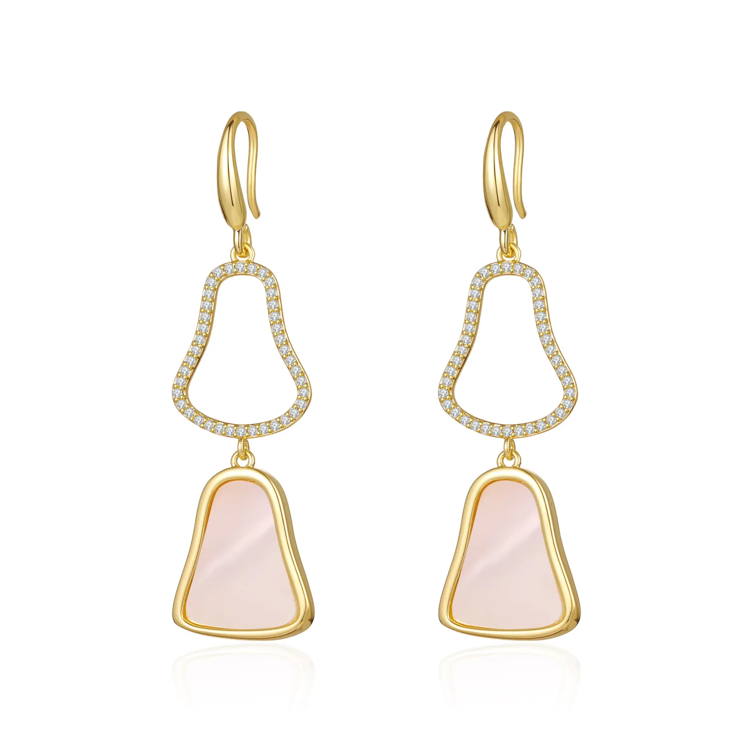 Symmetrical Earrings Shell Hanging Elegant Retro Matching Dress Banquet Wedding Atmosphere
Symmetrical Earrings Shell Hanging Elegant Retro Matching Dress Banquet Wedding Atmosphere