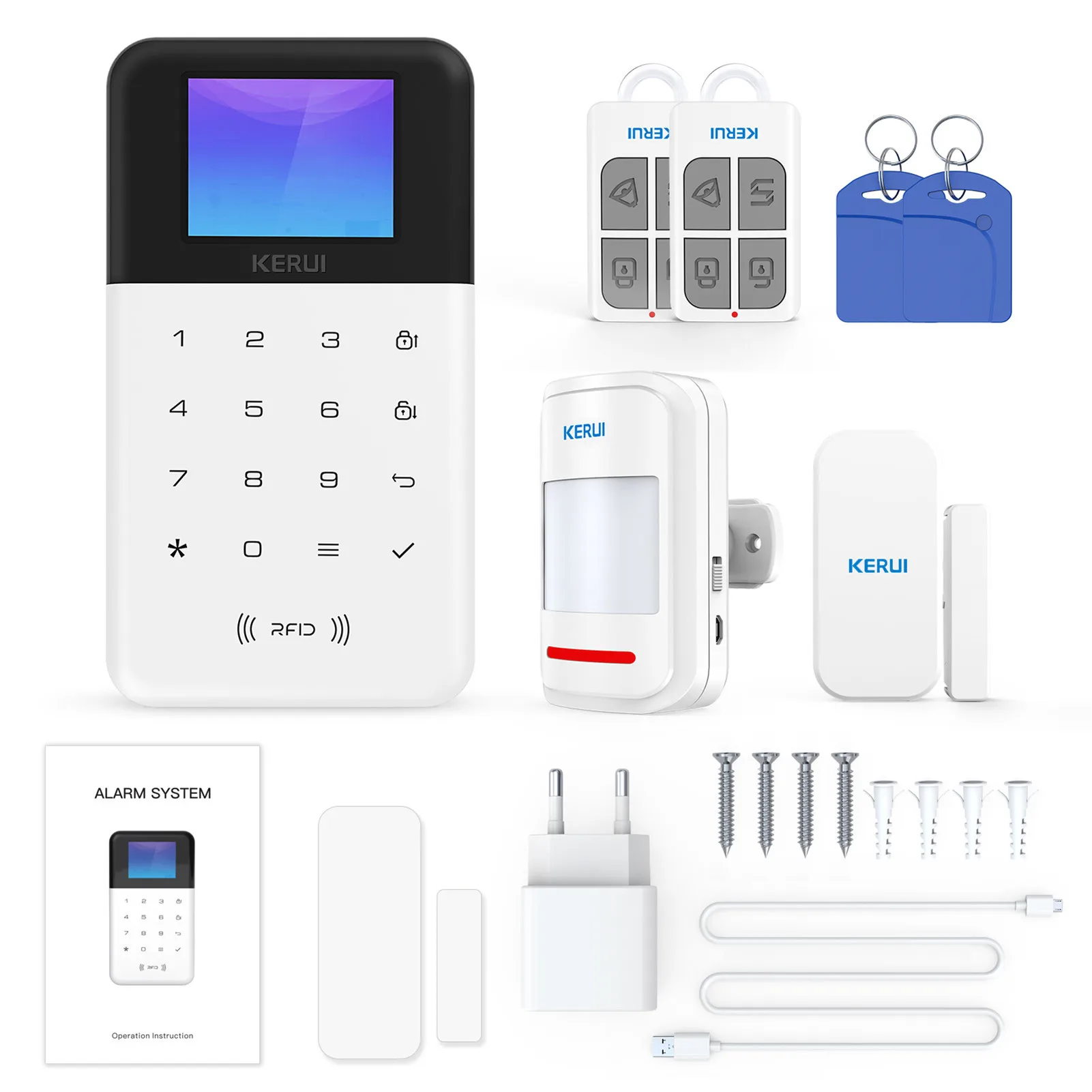 Anti-theft alarm system Tuya Smart Alarm Host Tuya App One-key distribution network GSM+WIFI
Anti-theft alarm system Tuya Smart Alarm Host Tuya App One-key distribution network GSM+WIFI