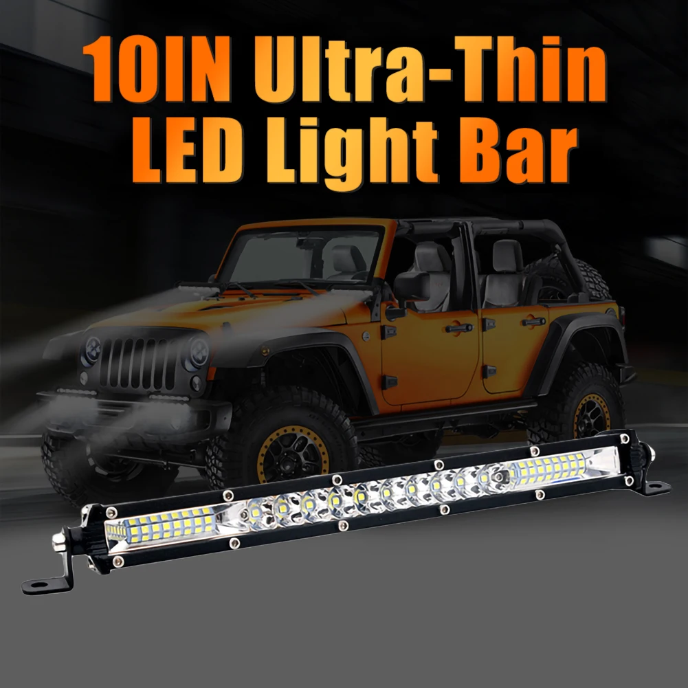 10 inch Ultra-Thin LED Light Bar Combo Beam Spot Flood Beam ATV Offroad SUV Spot light Waterproof Car Tractor Truck
10 inch Ultra-Thin LED Light Bar Combo Beam Spot Flood Beam ATV Offroad SUV Spot light Waterproof Car Tractor Truck