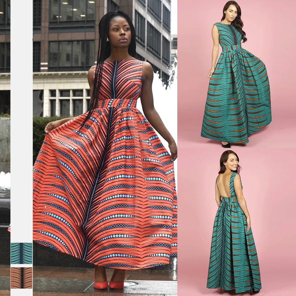 2020 New African Women Clothes African Backless Dashiki Print Sleeveless Dress African Dresses for Women African Clothing
2020 New African Women Clothes African Backless Dashiki Print Sleeveless Dress African Dresses for Women African Clothing