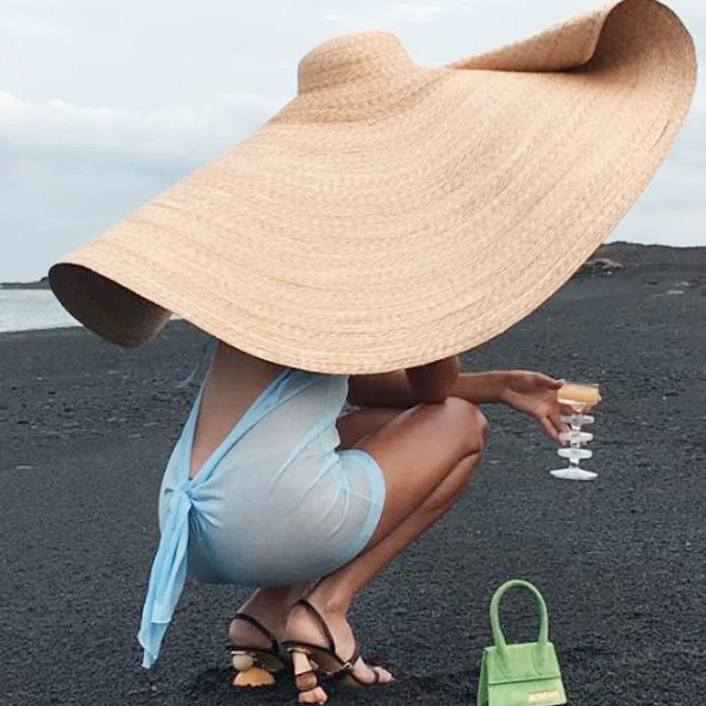 Fashion Large Sun Hat Beach Anti-UV Sun Protection Foldable Straw Cap Cover Summer Straw Hat Women Big Wide Brim Beach Sombreros
Fashion Large Sun Hat Beach Anti-UV Sun Protection Foldable Straw Cap Cover Summer Straw Hat Women Big Wide Brim Beach Sombreros