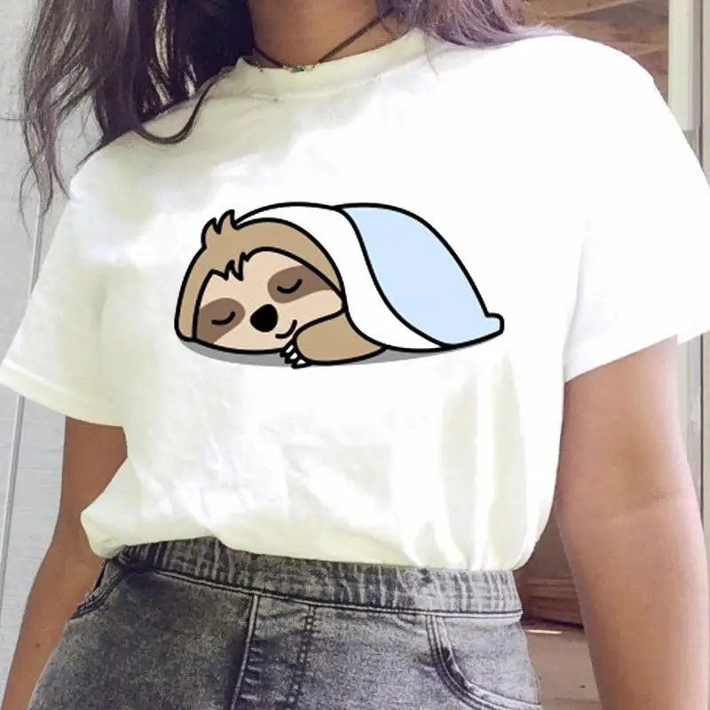 Футболка женская Ленивец, забавная мультяшная Женская одежда с графическим рисунком, модная Милая футболка с принтом, женская футболка, топ...
Футболка женская Ленивец, забавная мультяшная Женская одежда с графическим рисунком, модная Милая футболка с принтом, женская футболка, топ...