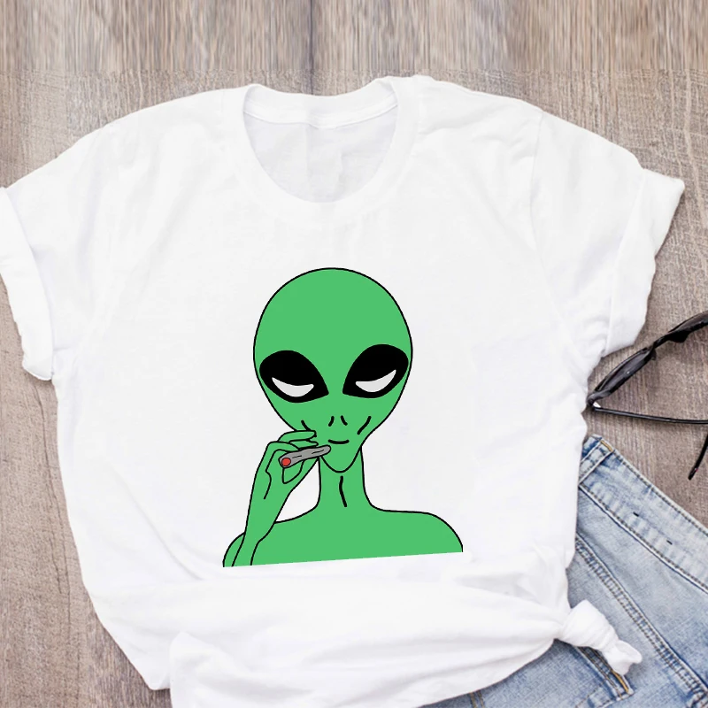 Women Graphic Cartoon Alien Rainbow Color Ladies Summer Print T-Shirt Shirt Tops Lady Clothes Womens Clothing Tee Female T Shirt
Women Graphic Cartoon Alien Rainbow Color Ladies Summer Print T-Shirt Shirt Tops Lady Clothes Womens Clothing Tee Female T Shirt