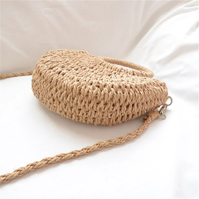 New Style Straw Bag Hand-woven Children's Small Round Bucket Simple All-match Handbag Female Bag
New Style Straw Bag Hand-woven Children's Small Round Bucket Simple All-match Handbag Female Bag