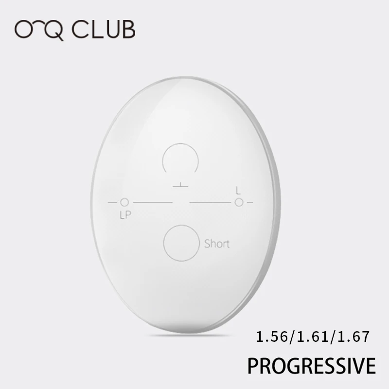 

O-Q CLUB 1.56/1.61/1.67 Progressive Multifocal Lens Prescription Myopia Hyperopia Resistance Short Middle Far Lens