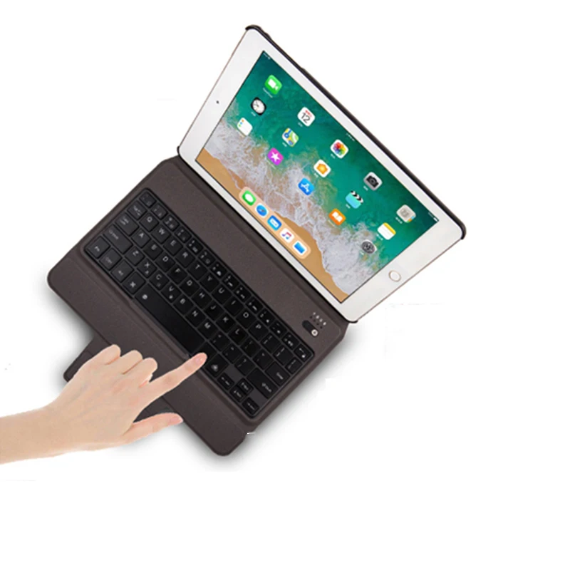 Тонкая клавиатура Bluetooth чехол для iPad pro 10 5 дюймов все в одном дизайн с 7 Цвет