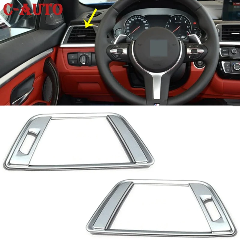 Car Interior Front Dash Center Console Silver Air Vent Outlet Trim Cover For BMW 3 4 Series F30 F31 F32 F34 F35 F36 2014-2016
Car Interior Front Dash Center Console Silver Air Vent Outlet Trim Cover For BMW 3 4 Series F30 F31 F32 F34 F35 F36 2014-2016