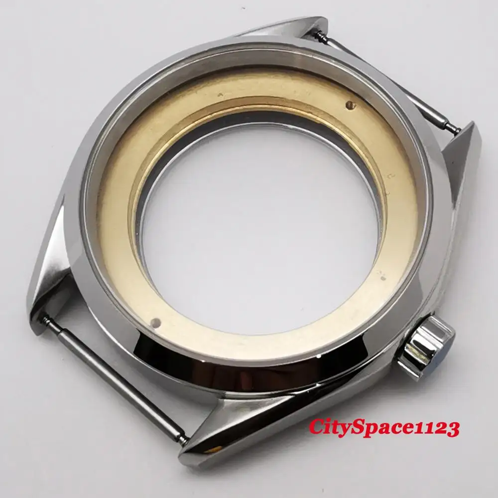 41mm Polished Stainless Steel Sapphire Watch Case Fit ETA2836, Miyota 8215 ST1612 NH35 NH36 Movement
41mm Polished Stainless Steel Sapphire Watch Case Fit ETA2836, Miyota 8215 ST1612 NH35 NH36 Movement