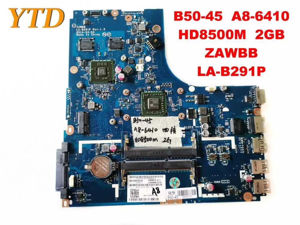Оригинальный Для Lenovo B50-45 Материнская плата ноутбука B50-45 A8-6410 HD8500M 2 Гб ZAWBB LA-B291P испытанное хорошее Бесплатная доставка
Оригинальный Для Lenovo B50-45 Материнская плата ноутбука B50-45 A8-6410 HD8500M 2 Гб ZAWBB LA-B291P испытанное хорошее Бесплатная доставка