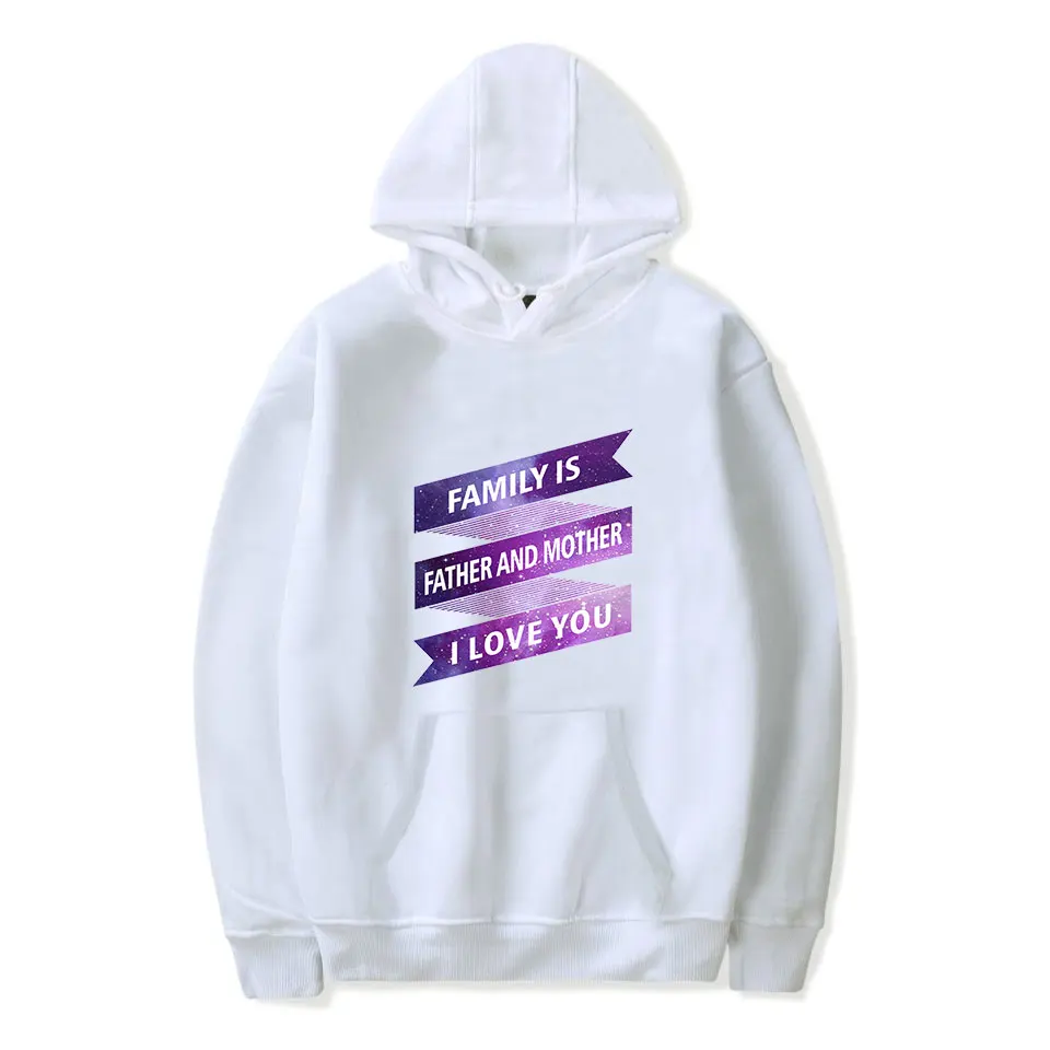 Autumn Hoodies Family Is Father And Mother I Love You Print Hoody Harajuku Fashion Pullover Men Women Family Clothing Sweatshirt
Autumn Hoodies Family Is Father And Mother I Love You Print Hoody Harajuku Fashion Pullover Men Women Family Clothing Sweatshirt