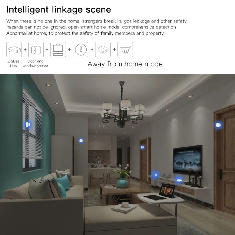TUYA WiFi Door Window Sensor Small Smart Home Mini Magnetic Garage Door Opening Sensor System Alarm Gate Open / Close Detector
TUYA WiFi Door Window Sensor Small Smart Home Mini Magnetic Garage Door Opening Sensor System Alarm Gate Open / Close Detector
