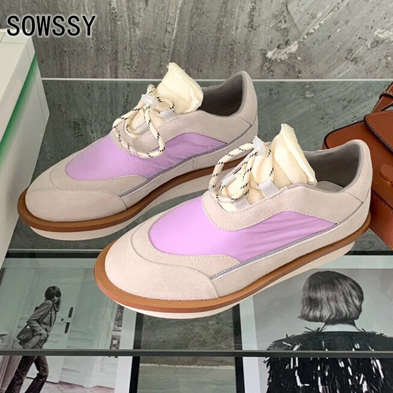 Autumn New Women Casual Shoes Cow Suede Patchwork Design Thick Bottom Sterrt Wear Single Shoes Fashion Mixed Colors Women Shoes
Autumn New Women Casual Shoes Cow Suede Patchwork Design Thick Bottom Sterrt Wear Single Shoes Fashion Mixed Colors Women Shoes