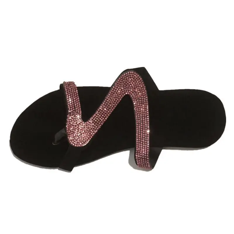 2021 Summer Woman Flat Slippers Rhinestone Woman Transparent Slides Female Open Toe Flip Flops Women's Beach Shoes Silver pink
2021 Summer Woman Flat Slippers Rhinestone Woman Transparent Slides Female Open Toe Flip Flops Women's Beach Shoes Silver pink