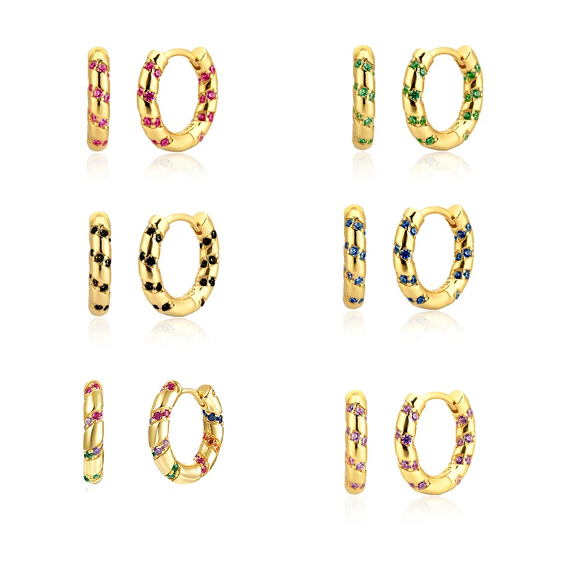 11mm 925 Sterling Silver Hoop Earrings for Women European and American Rainbow Zircon Round Circle Earrings Fashion Jewelry
11mm 925 Sterling Silver Hoop Earrings for Women European and American Rainbow Zircon Round Circle Earrings Fashion Jewelry