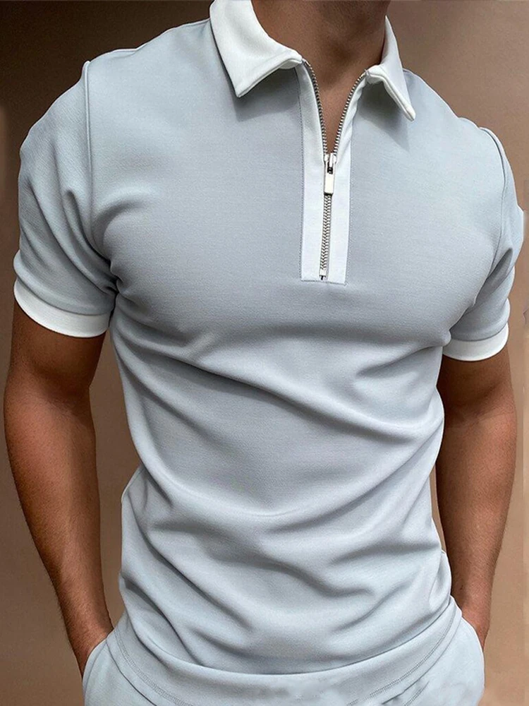 T-shirt men's casual summer short-sleeved street clothes best seller t-shirt new POLO shirt zip-up matching men's t-shirt
T-shirt men's casual summer short-sleeved street clothes best seller t-shirt new POLO shirt zip-up matching men's t-shirt