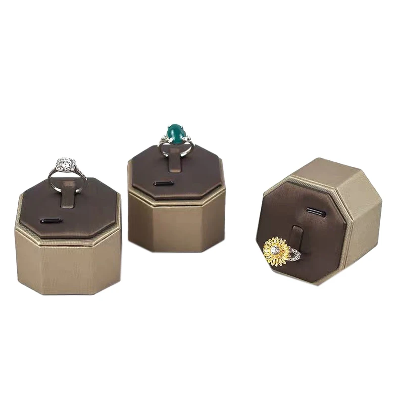 3 Pcs Ring Display Stand Jewelry Brushed Pu Octagonal Ring Display boxDecoration Jewelry Photography Photo Props Brown
3 Pcs Ring Display Stand Jewelry Brushed Pu Octagonal Ring Display boxDecoration Jewelry Photography Photo Props Brown