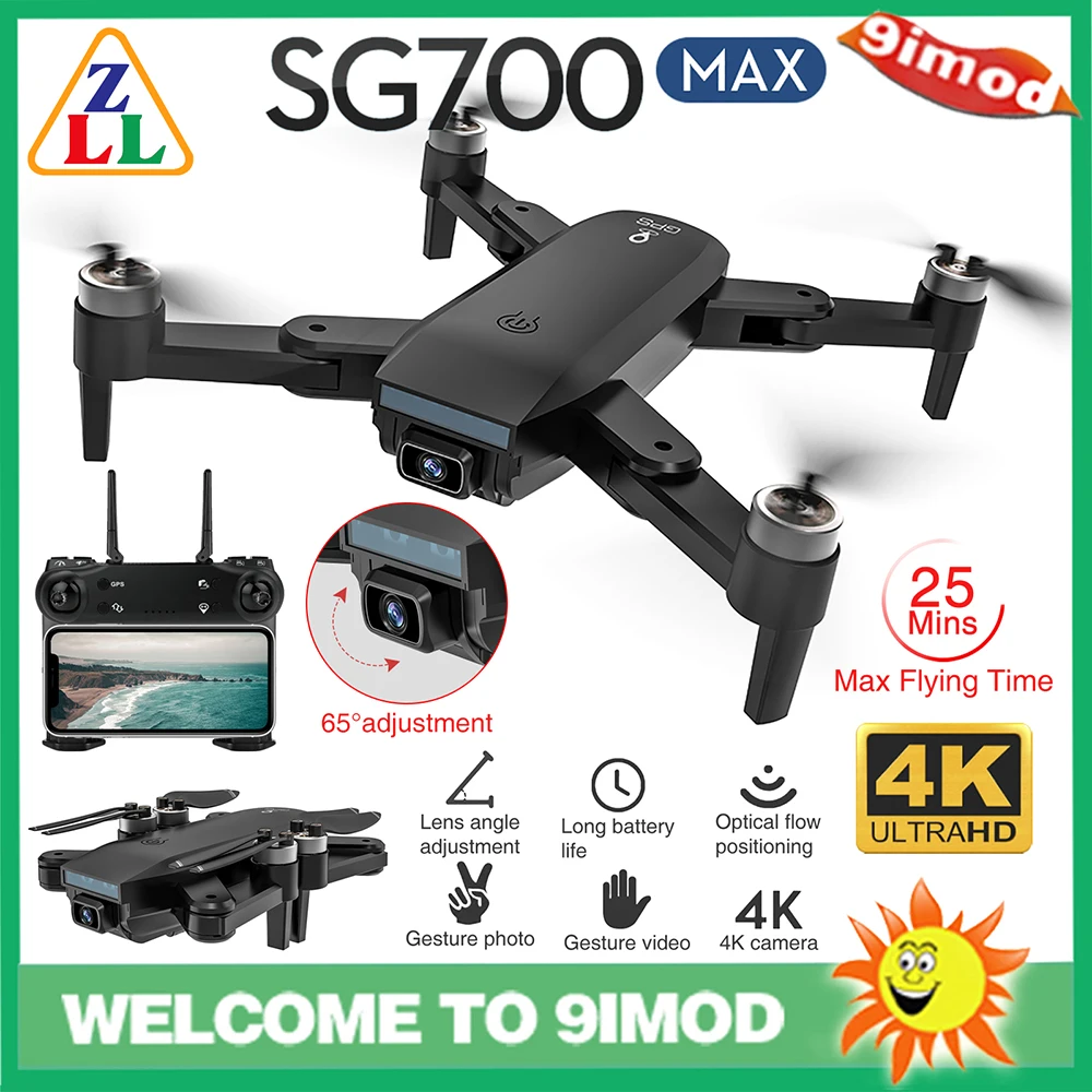 Дрон ZLL SG700 MAX, GPS, FPV, 2 камеры 4K HD, Wi-Fi 5G, 25 мин полета, бесколлекторный, RTF
Дрон ZLL SG700 MAX, GPS, FPV, 2 камеры 4K HD, Wi-Fi 5G, 25 мин полета, бесколлекторный, RTF