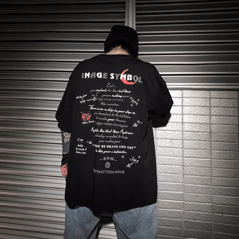 Harajuku Ink Graffiti Print Streetwear T-Shirts Harajuku Hip Hop Hipster Casual Short Sleeve Tee Shirts Men Fashion Tshirts Tops
Harajuku Ink Graffiti Print Streetwear T-Shirts Harajuku Hip Hop Hipster Casual Short Sleeve Tee Shirts Men Fashion Tshirts Tops