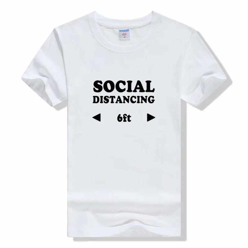 Social Distance Letter Print T Shirt men Women Short Sleeve O Neck Tshirt Women Tee Shirt Tops Female Clothes music T-Shir
Social Distance Letter Print T Shirt men Women Short Sleeve O Neck Tshirt Women Tee Shirt Tops Female Clothes music T-Shir