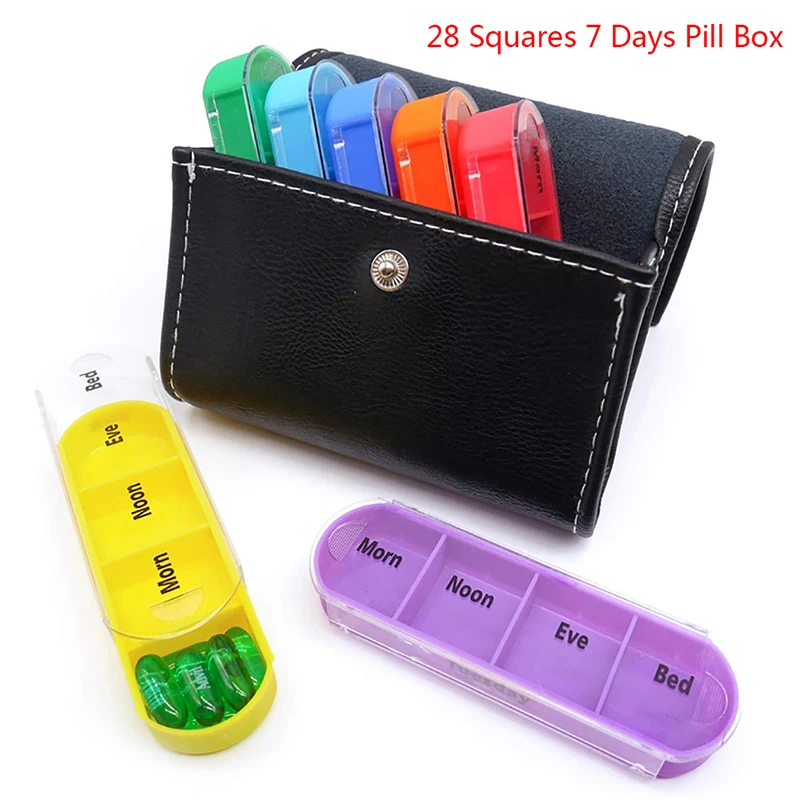 7 Day Weekly Pillbox Storage Container 28 Grid Pill Box Wallet Medicine Box Travel Case Medicine Box Organizer Case
7 Day Weekly Pillbox Storage Container 28 Grid Pill Box Wallet Medicine Box Travel Case Medicine Box Organizer Case