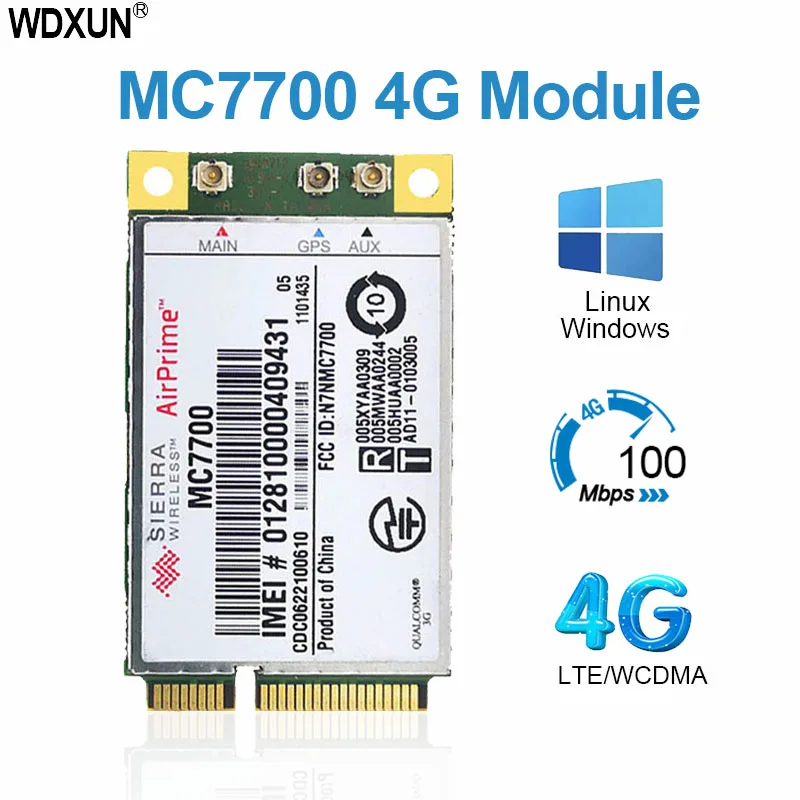 Разблокированный 4G WWAN GPS модуль Sierra MC7700 Mini PCI Express GOBI4000 HSPA + LTE 100 Мбит/с | Компьютеры