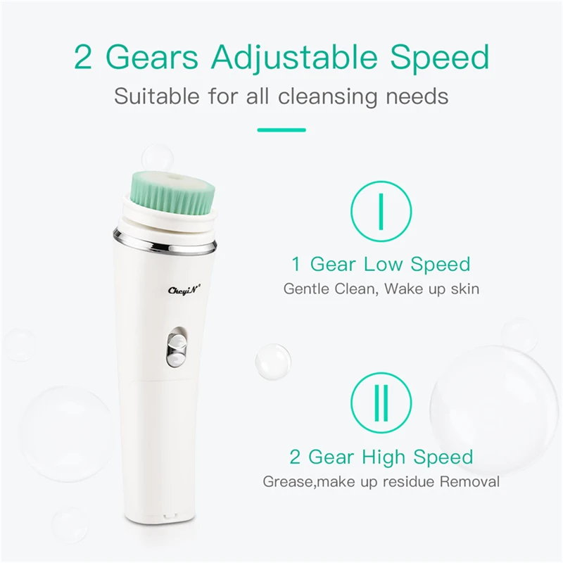 5 in 1 Electric Rotating Facial Cleansing Brush Pore Deep Cleaning Dead Skin Exfoliating Silicone Brush Deep Clean Dirt Massager
5 in 1 Electric Rotating Facial Cleansing Brush Pore Deep Cleaning Dead Skin Exfoliating Silicone Brush Deep Clean Dirt Massager