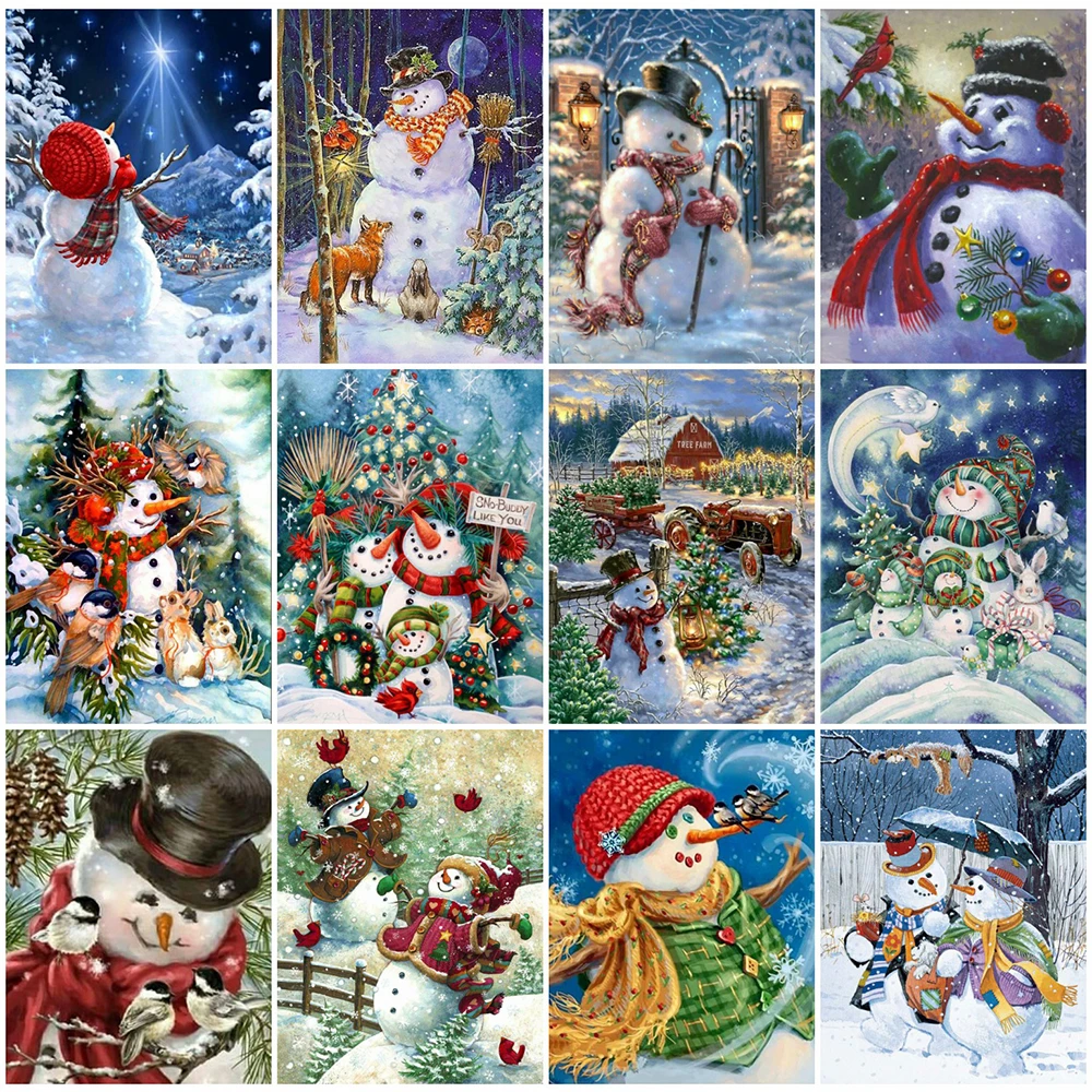 5D DIY Square Diamond Painting Snowman Mosaic Diamond Embroidery Christmas Picture Rhinestones Cartoon New Arrival Home Decor
5D DIY Square Diamond Painting Snowman Mosaic Diamond Embroidery Christmas Picture Rhinestones Cartoon New Arrival Home Decor