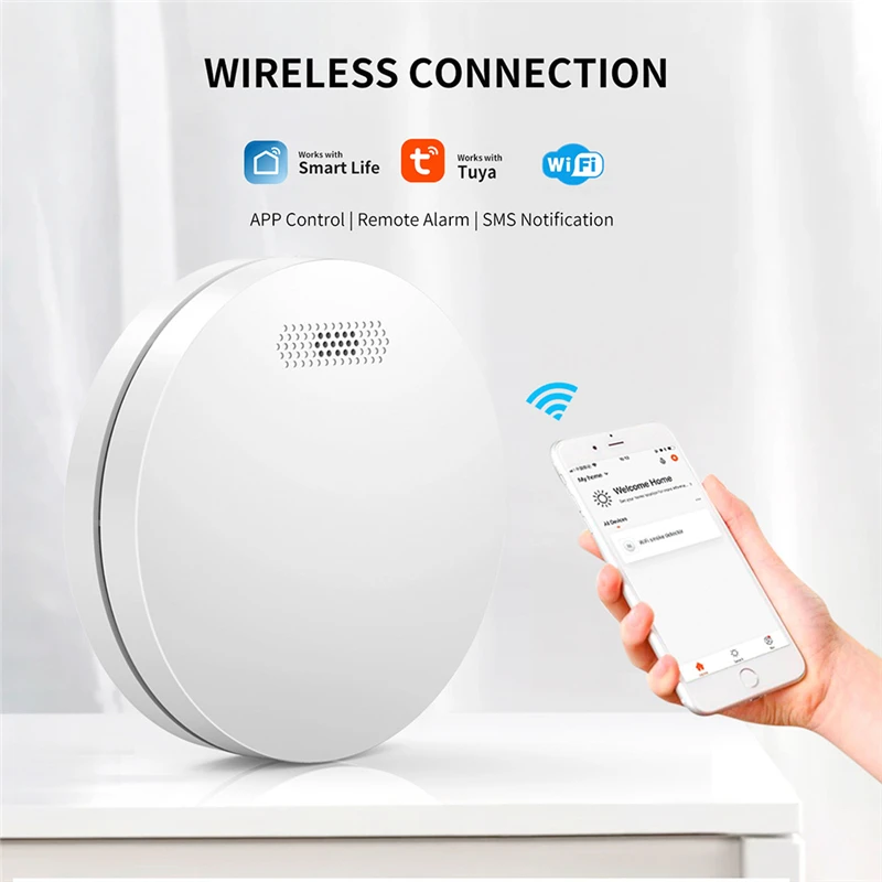 Автономный детектор дыма с Wi-Fi, фотоэлектрический детектор дыма Rauchmelder для домашней безопасности, с противопожарной сигнализацией, ультратонкий дизайн
Автономный детектор дыма с Wi-Fi, фотоэлектрический детектор дыма Rauchmelder для домашней безопасности, с противопожарной сигнализацией, ультратонкий дизайн