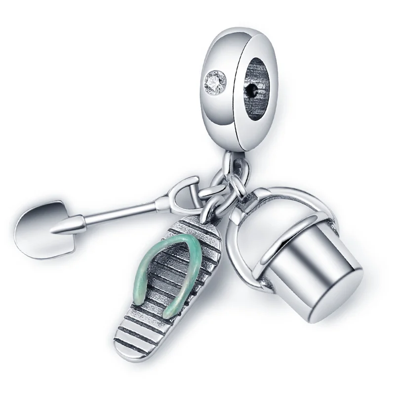 New plata charms of ley 925 Silver Slipper Shovel And Bucket Charms Beads Fit Original Pandora Bracelet For Women DIY Jewelry
New plata charms of ley 925 Silver Slipper Shovel And Bucket Charms Beads Fit Original Pandora Bracelet For Women DIY Jewelry