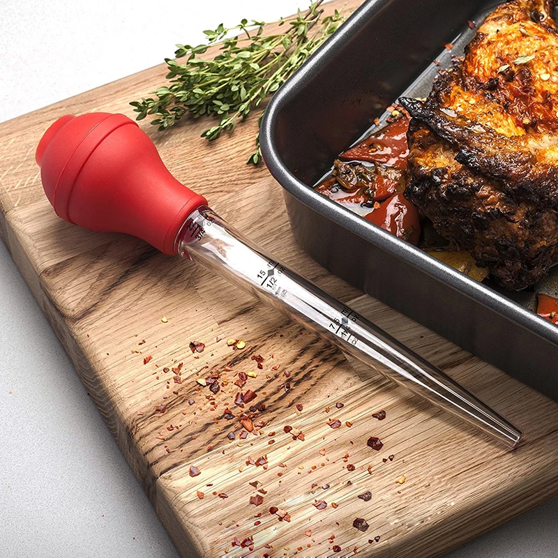 TEENRA 4Pcs Turkey Pipette Dropper BBQ Pump Pipe Dropper Sauce Oil Tube Turkey Needle With Cleaning Brush Barbecue Tools 
TEENRA 4Pcs Turkey Pipette Dropper BBQ Pump Pipe Dropper Sauce Oil Tube Turkey Needle With Cleaning Brush Barbecue Tools
