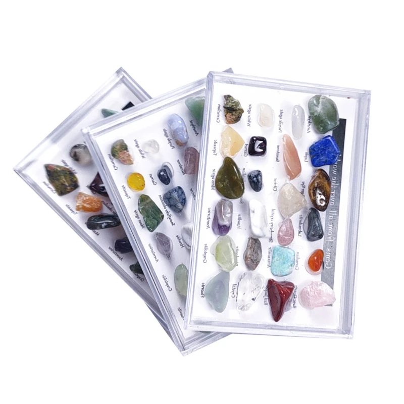 24pcs Healing Crystals Chakra Stones Colorful Gems Ore Specimens Polished Stone Geological Teaching Tool H3CC
24pcs Healing Crystals Chakra Stones Colorful Gems Ore Specimens Polished Stone Geological Teaching Tool H3CC