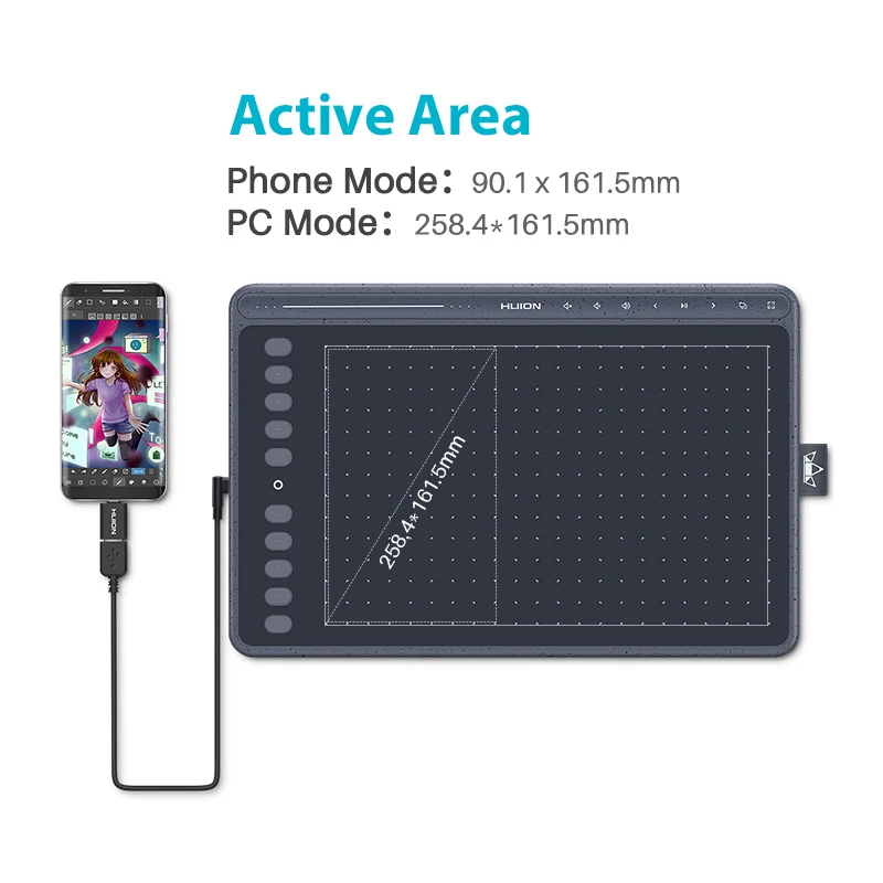 HS611 Graphic Tablet Digital Drawing Tablet Painting tools 266PPS with Express and Multimedia Keys For PC Android
HS611 Graphic Tablet Digital Drawing Tablet Painting tools 266PPS with Express and Multimedia Keys For PC Android