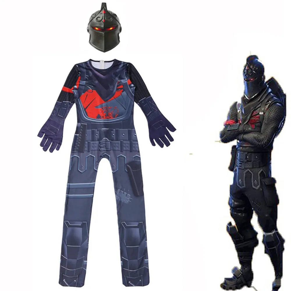 kids 2021Halloween Costume boys Zentai Black Knight Jumpsuits Game Battle Royale Cosplay with mask funny Carnival party clothing
kids 2021Halloween Costume boys Zentai Black Knight Jumpsuits Game Battle Royale Cosplay with mask funny Carnival party clothing