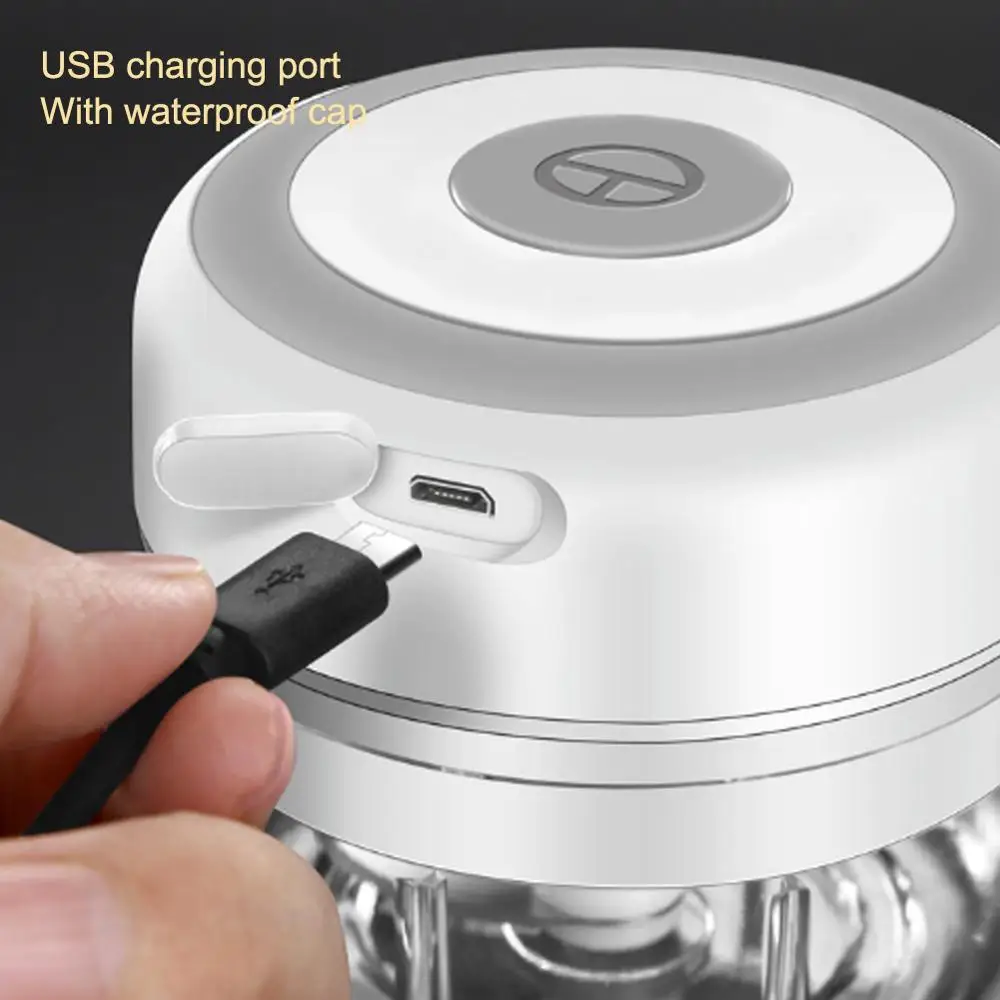 Electric Kitchen Chopper Garlic Masher Meat Grinder Mini Food Garlic Vegetable Chopper Crusher Rechargeable Food Processor
Electric Kitchen Chopper Garlic Masher Meat Grinder Mini Food Garlic Vegetable Chopper Crusher Rechargeable Food Processor