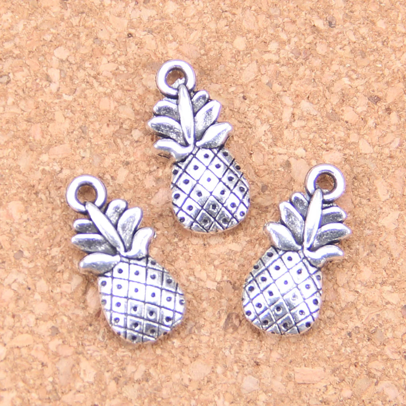 76pcs Charms double sided pineapple 19x9mm Antique Pendants,Vintage Tibetan Silver Jewelry,DIY for bracelet necklace
76pcs Charms double sided pineapple 19x9mm Antique Pendants,Vintage Tibetan Silver Jewelry,DIY for bracelet necklace