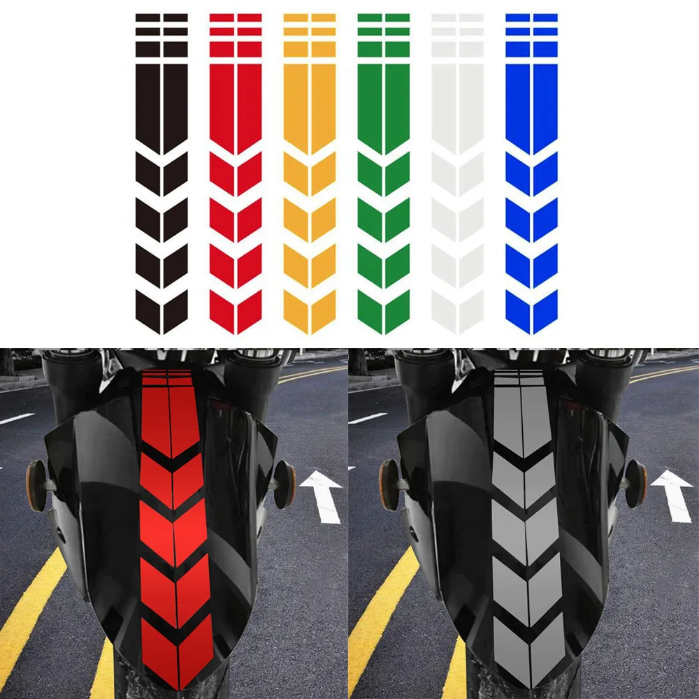 Motorcycle Reflective Stickers Wheel on Fender Waterproof Safety Warning Arrow Tape Decals Motorbike Decoration Accessories
Motorcycle Reflective Stickers Wheel on Fender Waterproof Safety Warning Arrow Tape Decals Motorbike Decoration Accessories