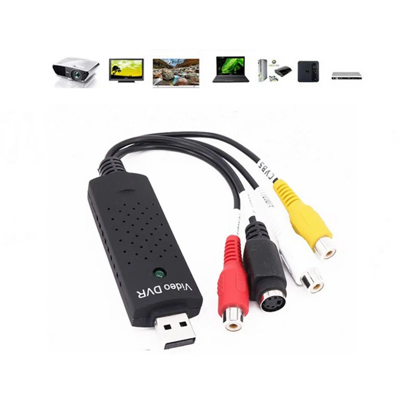 VHS to Digital Converter USB 2.0 Video Converter Audio Capture Card VHS Box VHS VCR TV to Digital Converter Support Win 7/8/10
VHS to Digital Converter USB 2.0 Video Converter Audio Capture Card VHS Box VHS VCR TV to Digital Converter Support Win 7/8/10