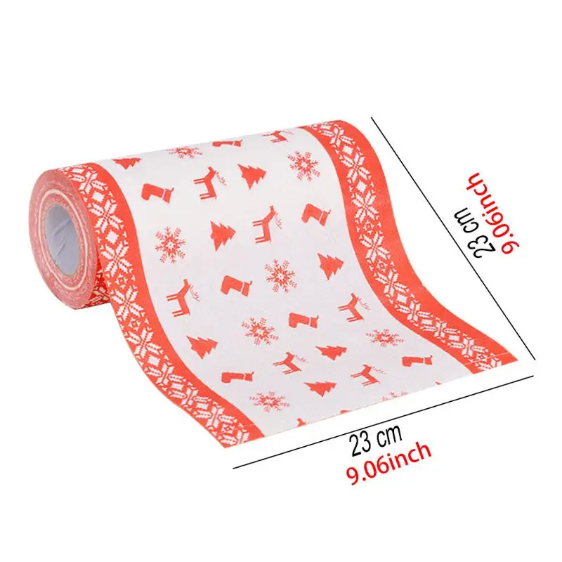 Christmas Disposable Kitchen Paper Towel Roller Cute Cartoon Elk Santa Snowman Printed Dishes Cleaning Tissue Gadgets
Christmas Disposable Kitchen Paper Towel Roller Cute Cartoon Elk Santa Snowman Printed Dishes Cleaning Tissue Gadgets