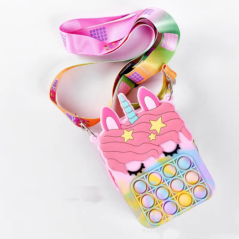 2022 Kawaii Unicorn Bags Pop Fidget Toys Ppoper Women Coin Purse Bag Push Bubble Simple Dimple Anti Stress Squeeze Toys for Kid
2022 Kawaii Unicorn Bags Pop Fidget Toys Ppoper Women Coin Purse Bag Push Bubble Simple Dimple Anti Stress Squeeze Toys for Kid