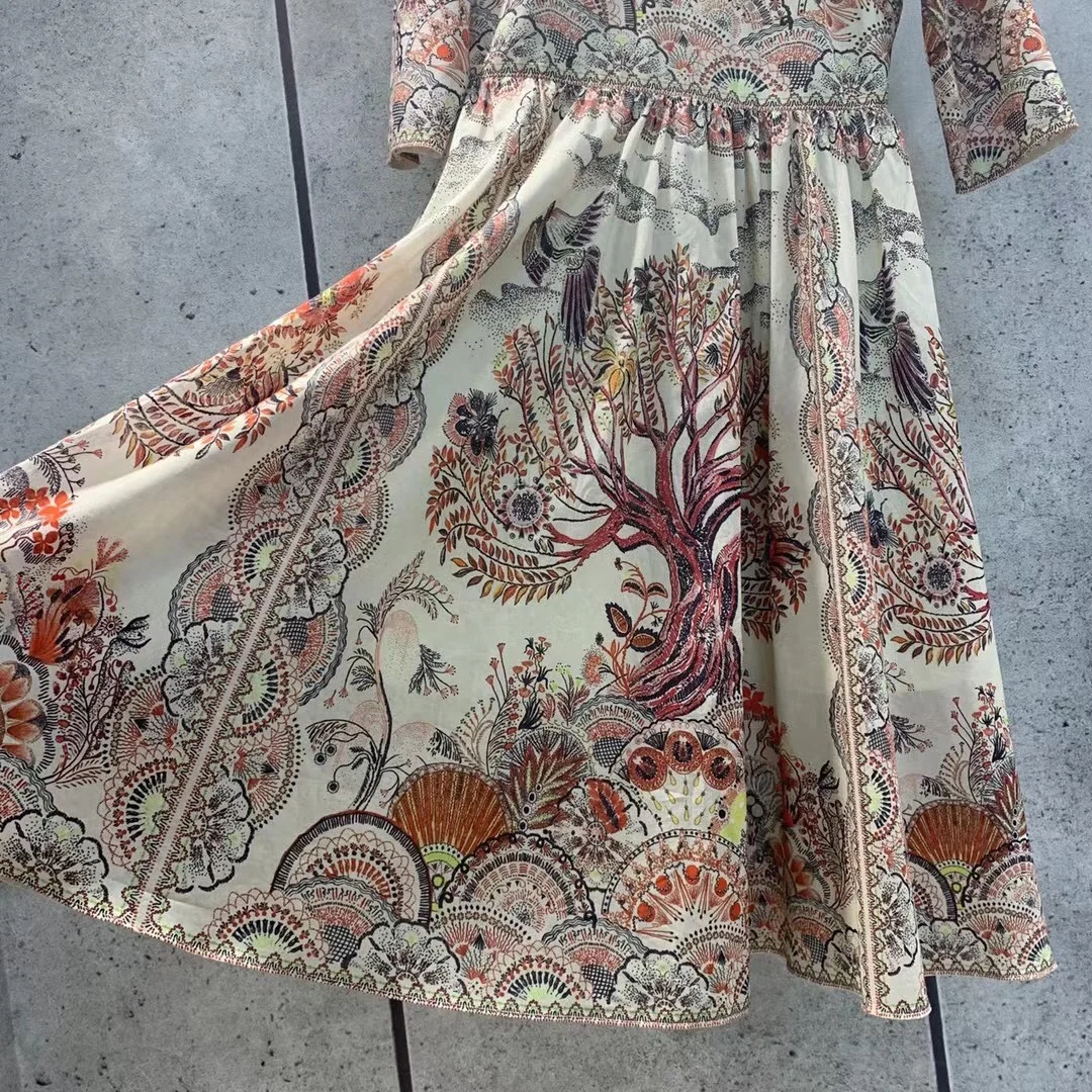 She Beaty High Street Vintage Floral Print Women Dress Elegant Fashion Turn-Down Collar Short Sleeve Party Nigh Dresses Clothing
She Beaty High Street Vintage Floral Print Women Dress Elegant Fashion Turn-Down Collar Short Sleeve Party Nigh Dresses Clothing