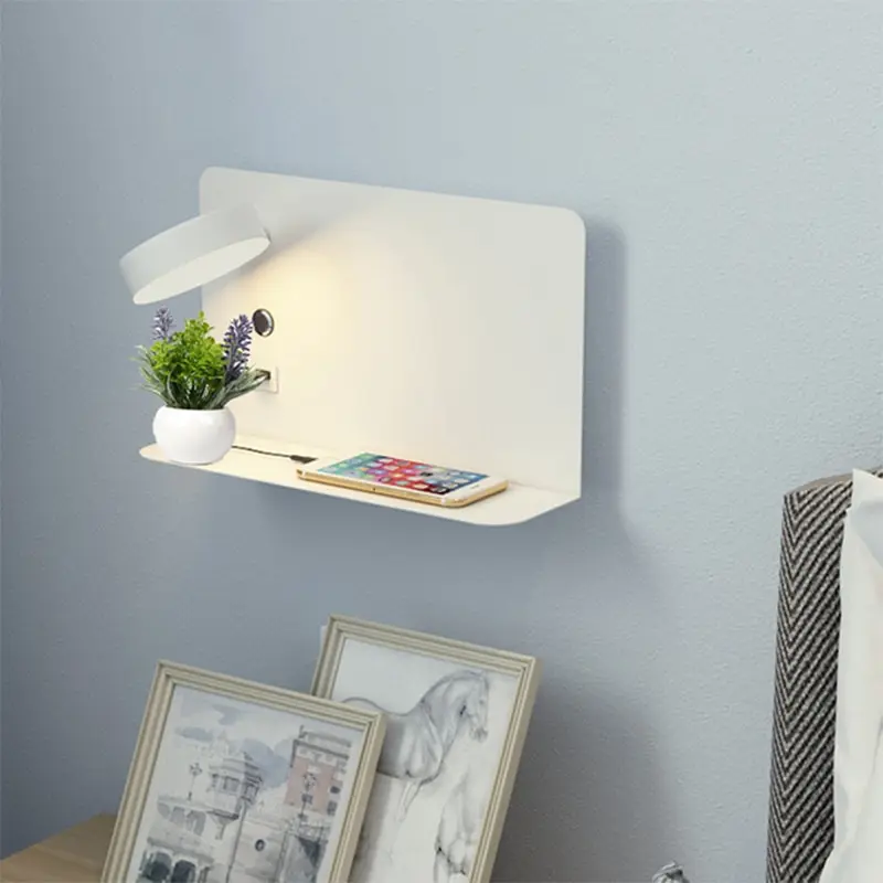 Modern 360 degree Adjustable Bedside Wall Lamps With ON/OFF DC5V USB Interface Shelf Charge Led Fixture For Bedroom Night Lights
Modern 360 degree Adjustable Bedside Wall Lamps With ON/OFF DC5V USB Interface Shelf Charge Led Fixture For Bedroom Night Lights