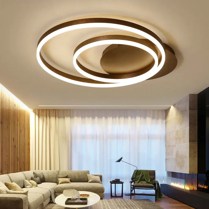 Modern remote control led ceiling lights for living room lamparas de techo dimming led ceiling lamp coffee color double circle
Modern remote control led ceiling lights for living room lamparas de techo dimming led ceiling lamp coffee color double circle